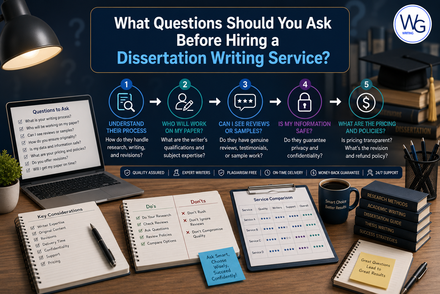 What Questions Should You Ask Before Hiring a Dissertation Writing Service?