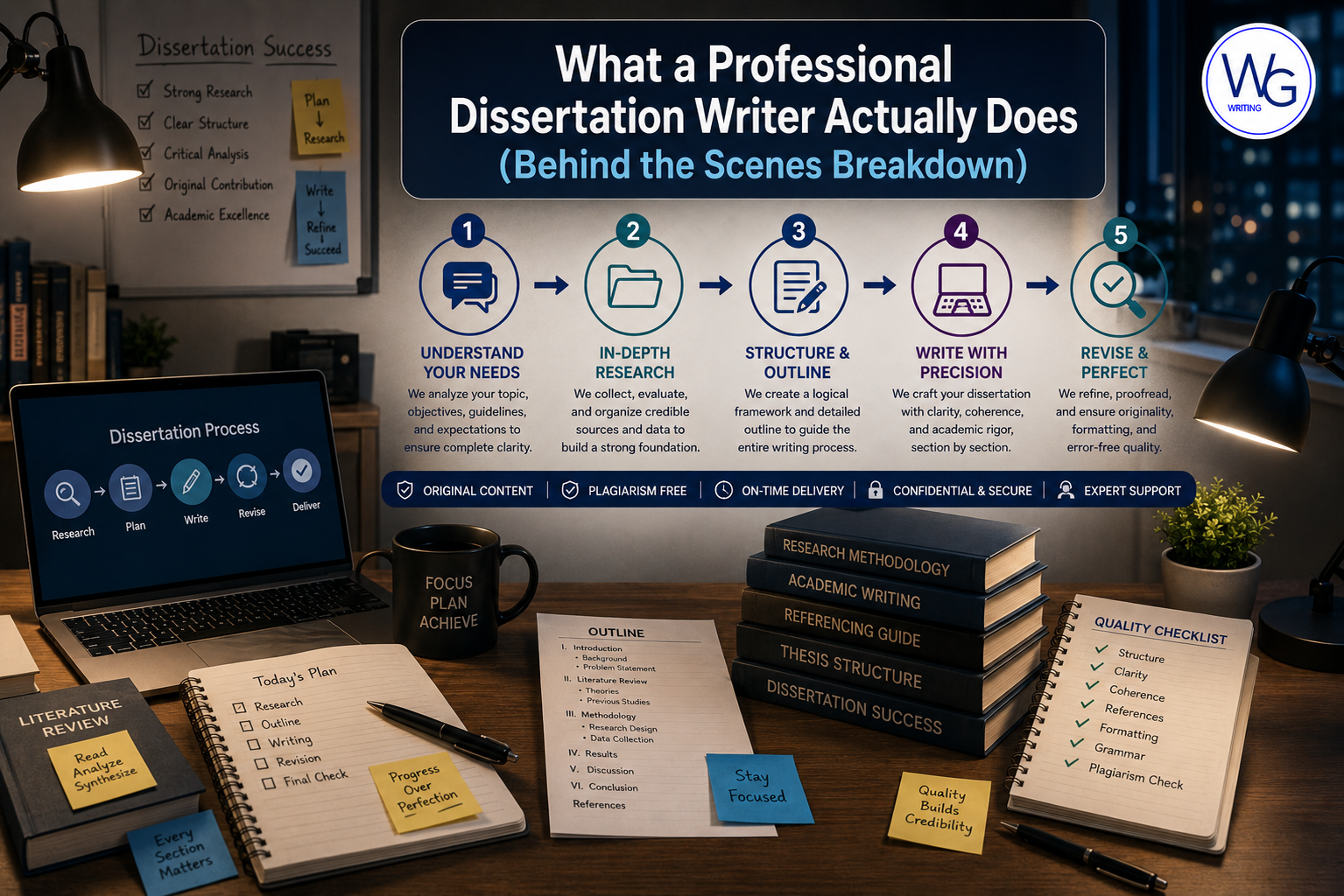 What a Professional Dissertation Writer Actually Does (Behind the Scenes Breakdown)