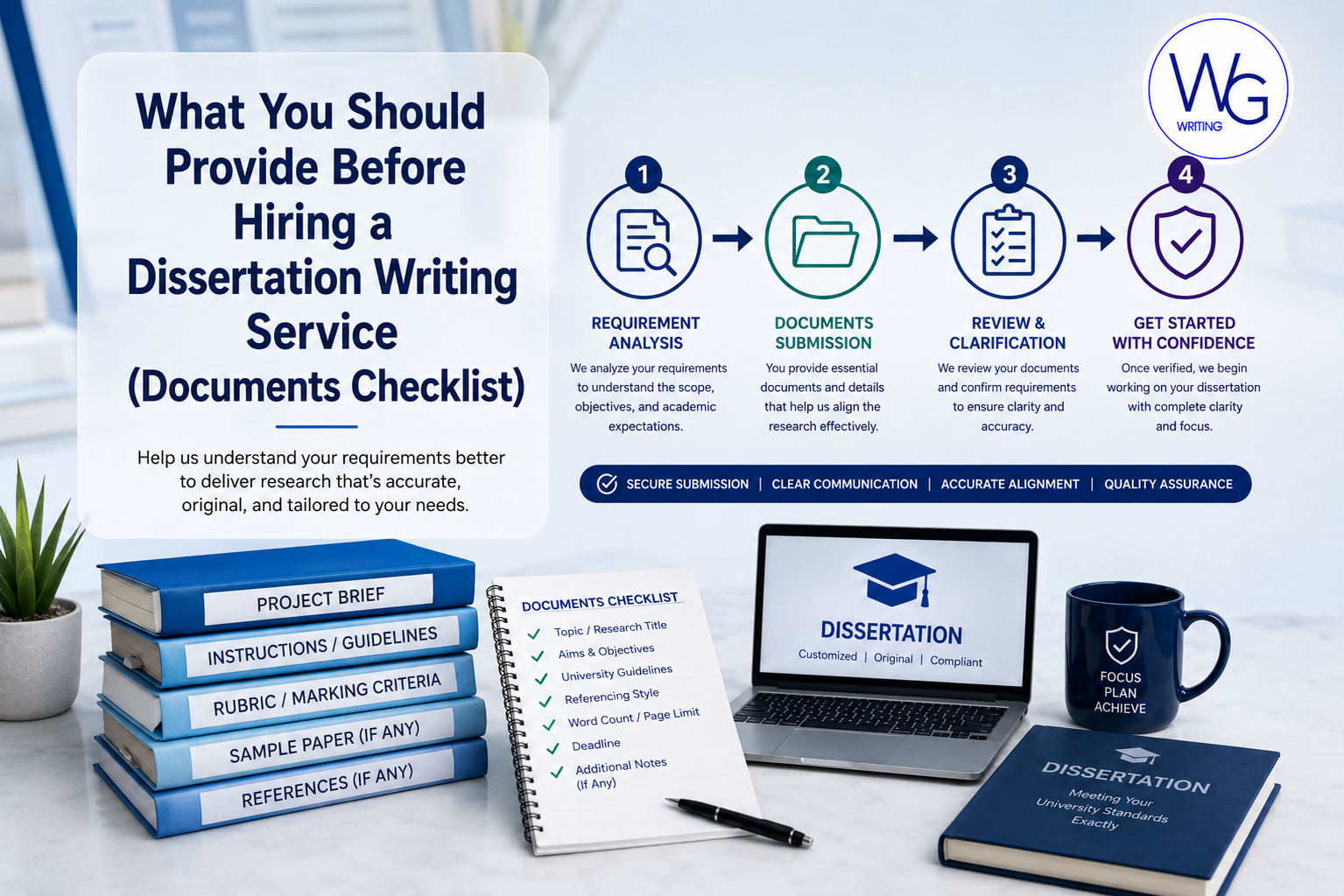 What You Should Provide Before Hiring a Dissertation Writing Service (Documents Checklist)