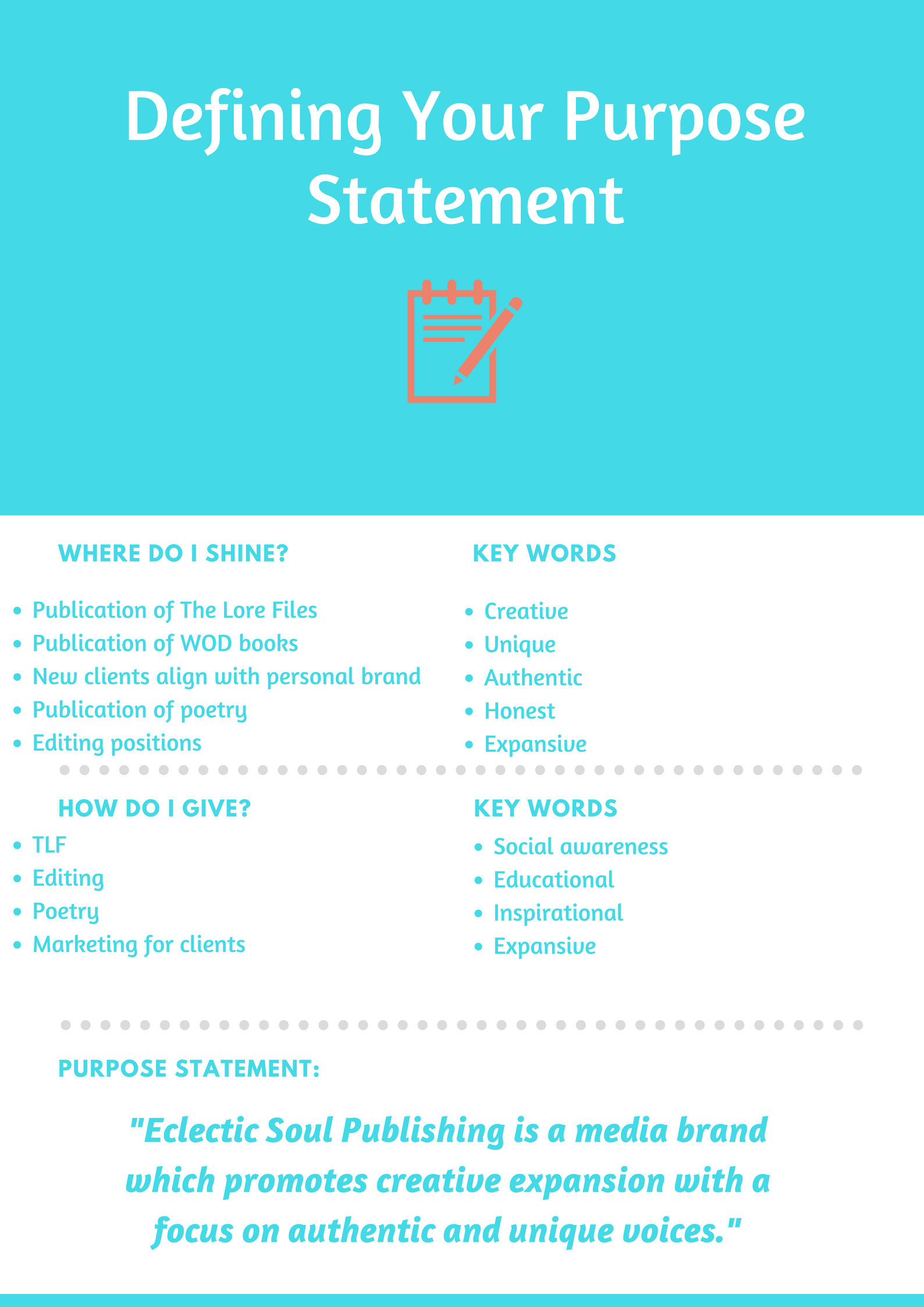 Defining Your Purpose Statement photo by JL Willing