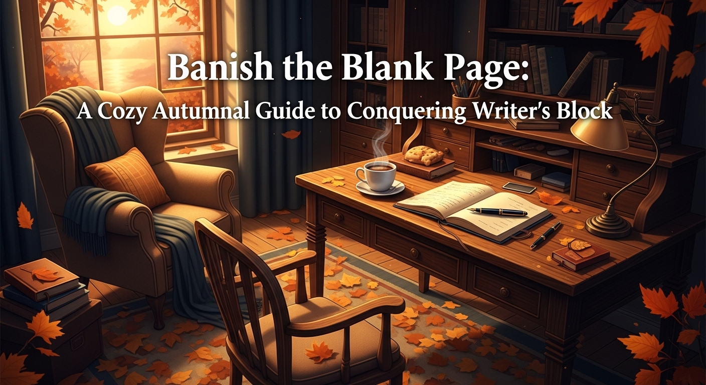 Banish the Blank Page: A Cozy Autumnal Guide to Conquering Writer's Block