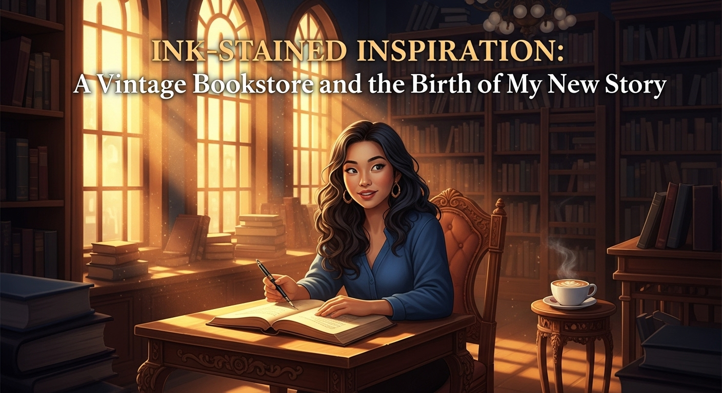Ink-Stained Inspiration: A Vintage Bookstore and the Birth of My New Story