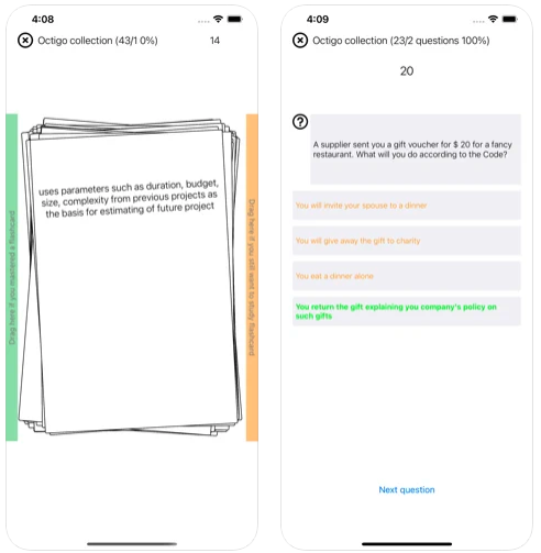 Wroolo - aplikacja mobilna z testami i fiszkami PMP