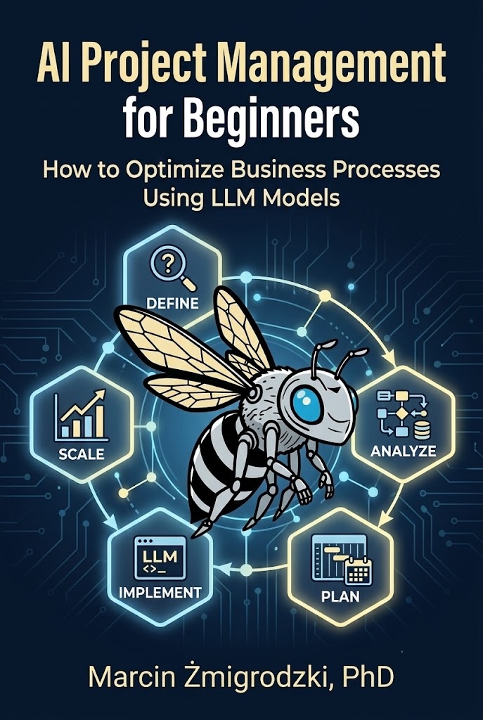 Moja książka AI Project Management for Beginners na Amazon