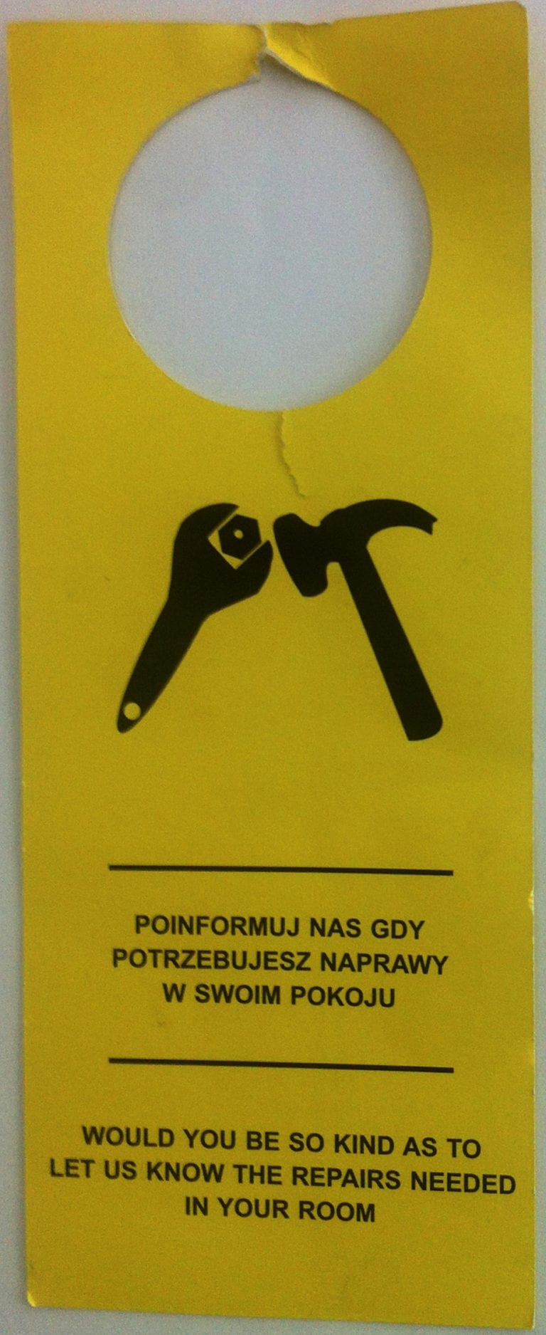 Poinformuj nas, gdy potrzebujesz naprawy...