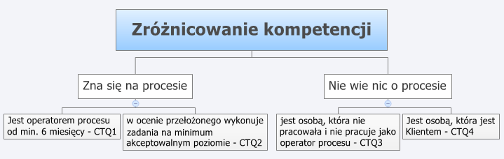 Budowanie zespołu projektowego Six Sigma wykorzystując metodę CTQ tree