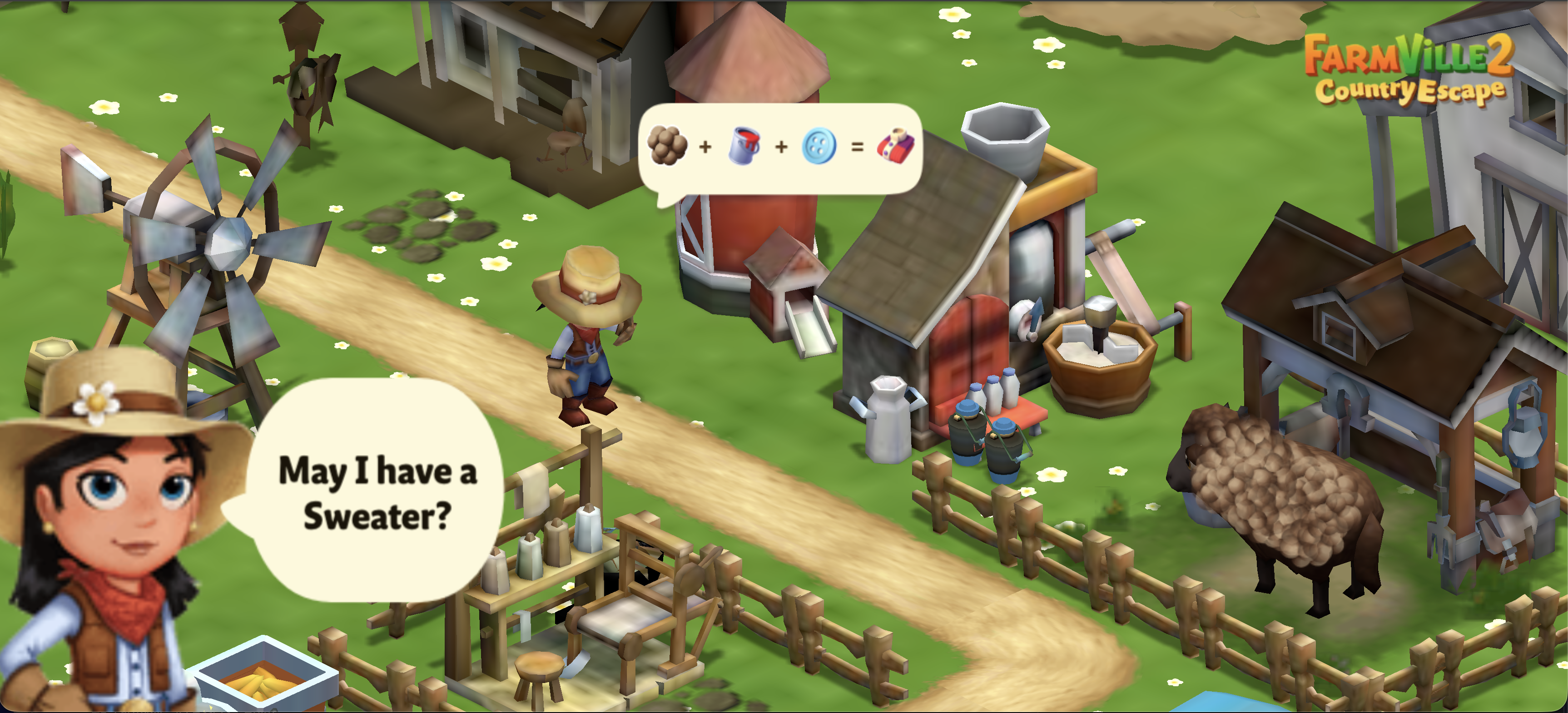 FVCE Help Marie Make a Wool Sweater