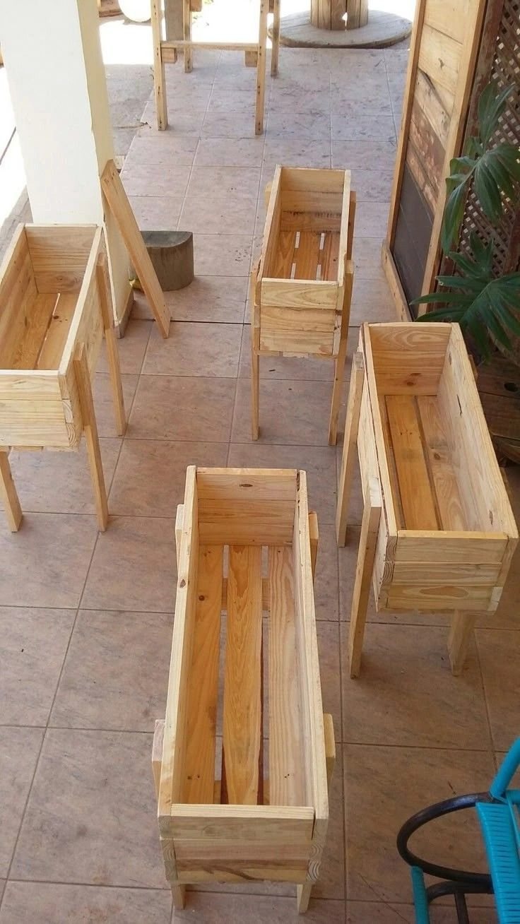Macetero de madera