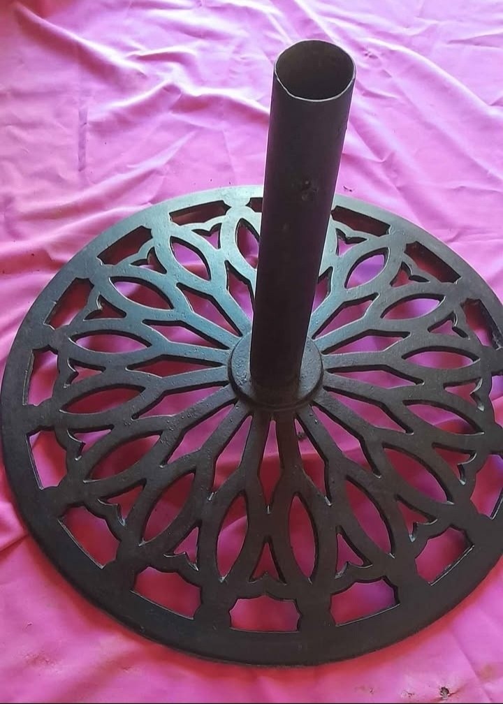 base de hierro soporte para sombrilla