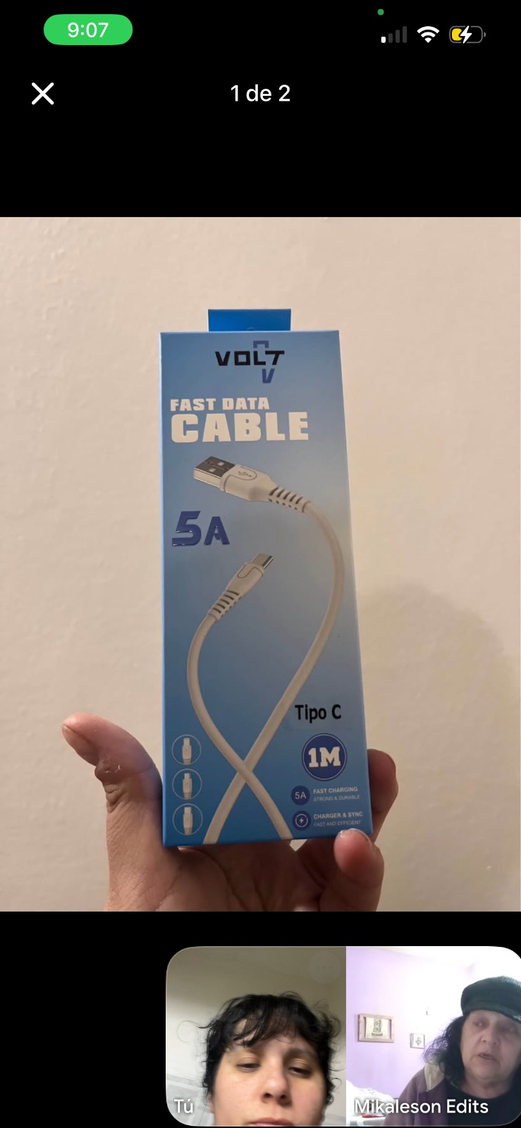 Cable usb a C