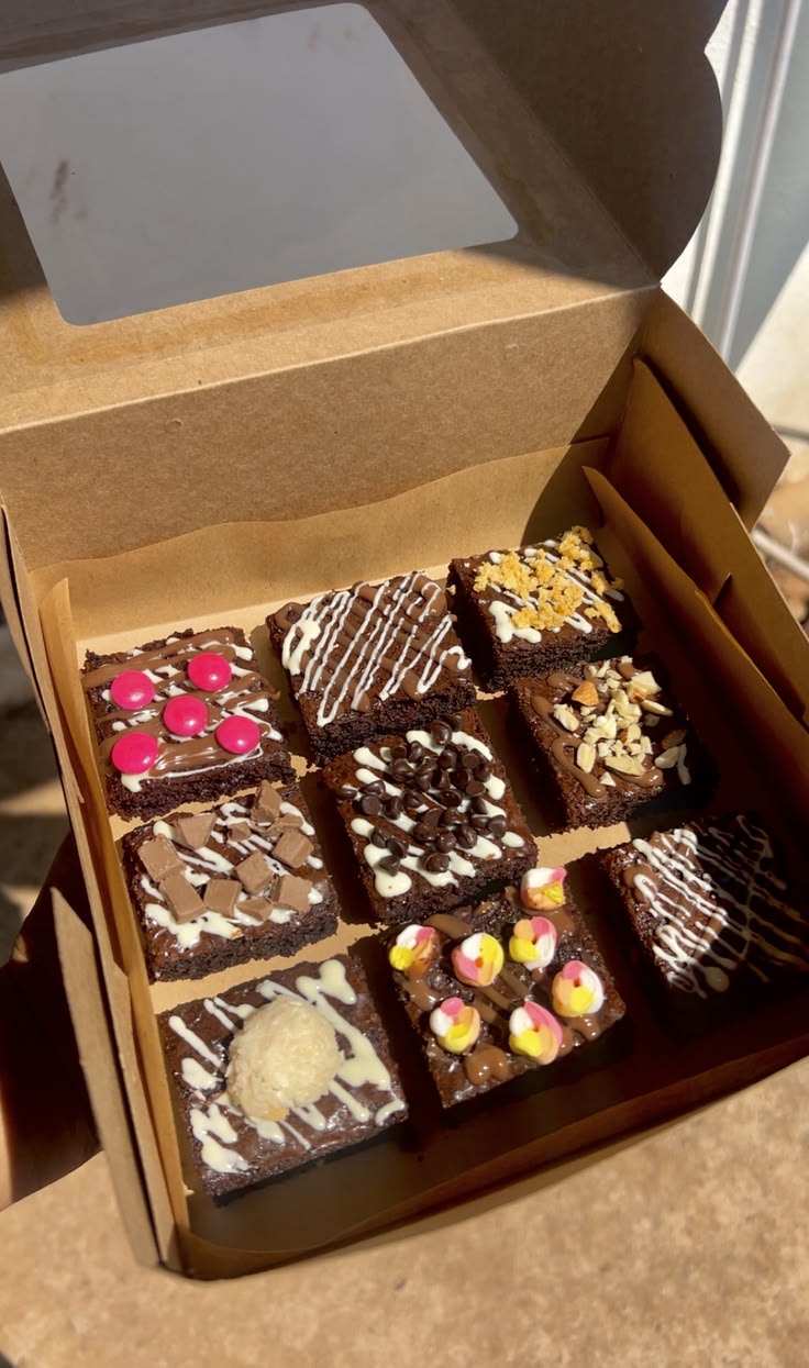 Caja de brownies artesanales