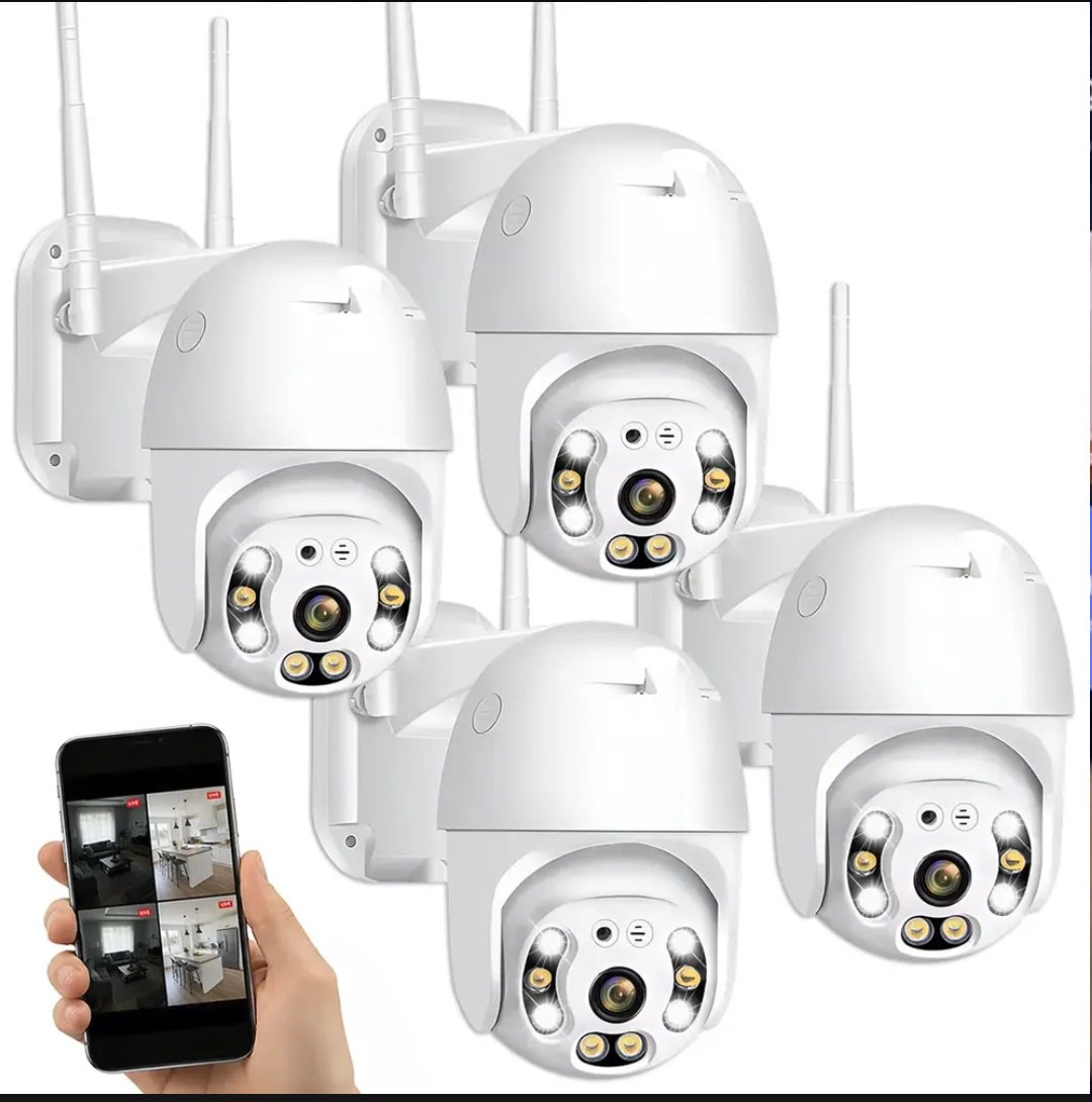 camaras de seguridad interior/exterior, alarma, led, graba nocturno
