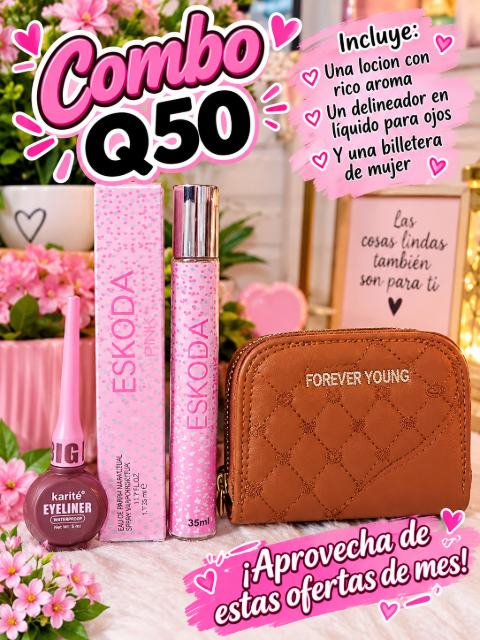 Combos de maquillaje y lociones,
