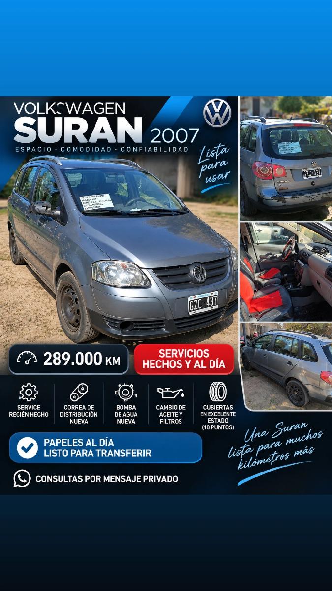 🚗 VOLKSWAGEN SURAN 2007 – A LA VENTA 🚗