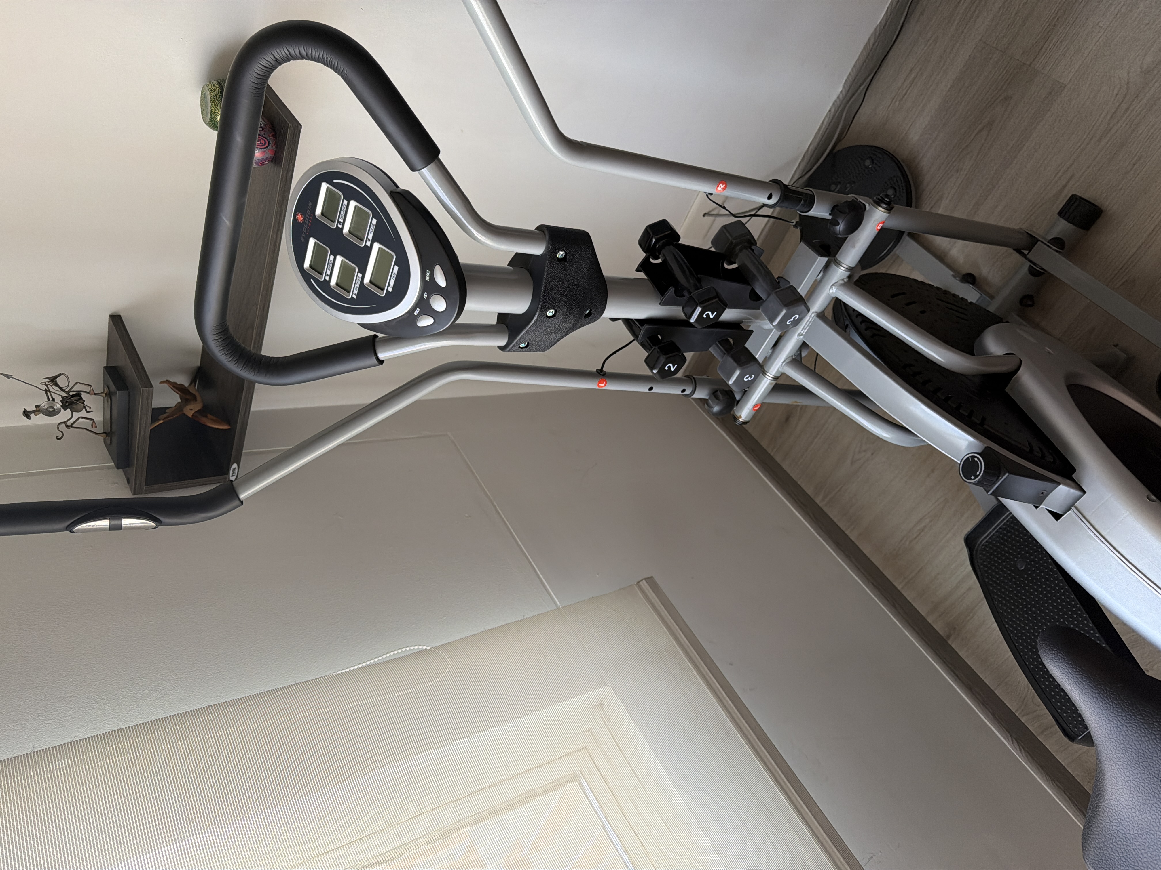 Bicicleta elíptica con asiento (2 en 1: bicicleta + elíptica).