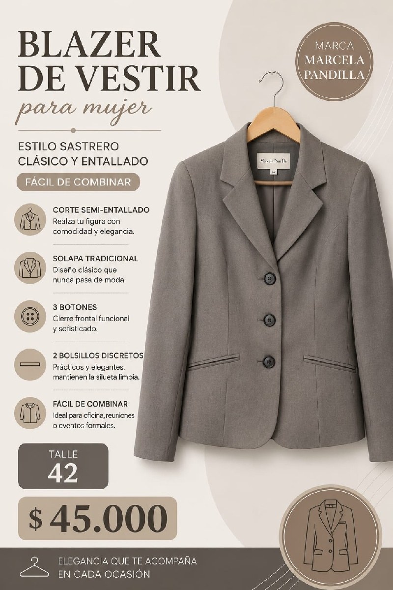 Sacos ideal para la oficina✨