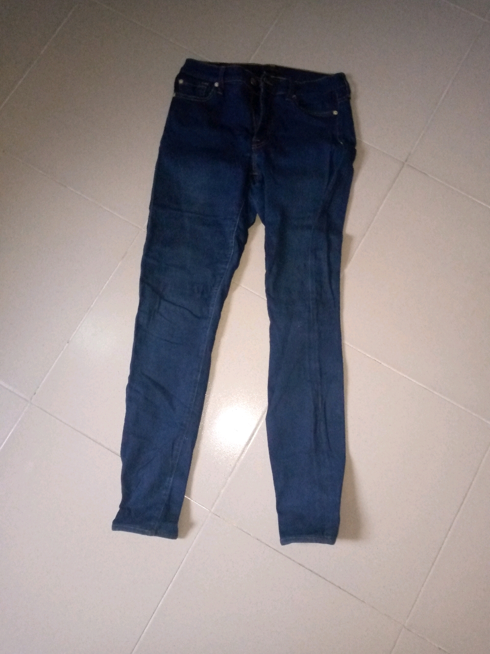 Blue jean trousers