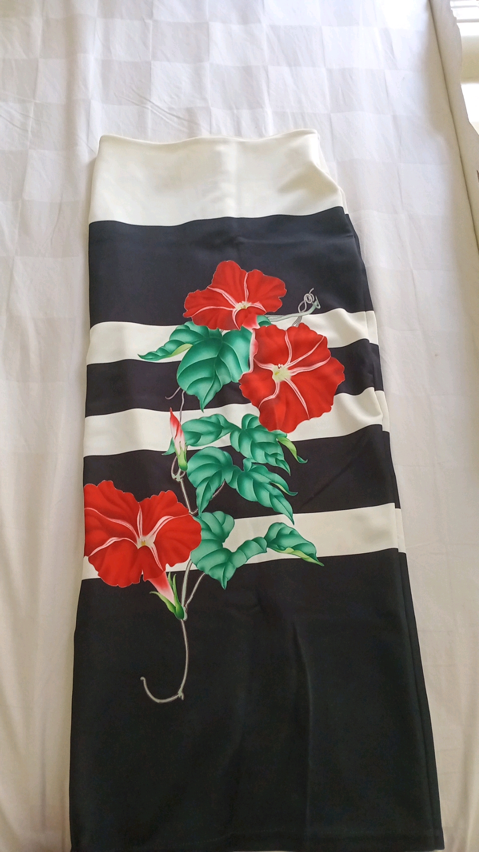 Long floral skirt