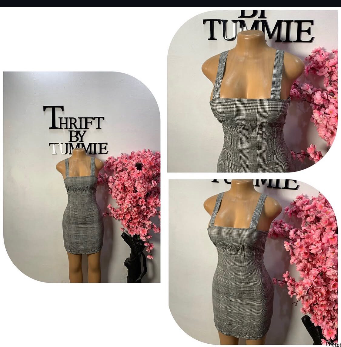 Stylish Checkered Dress (size 6)