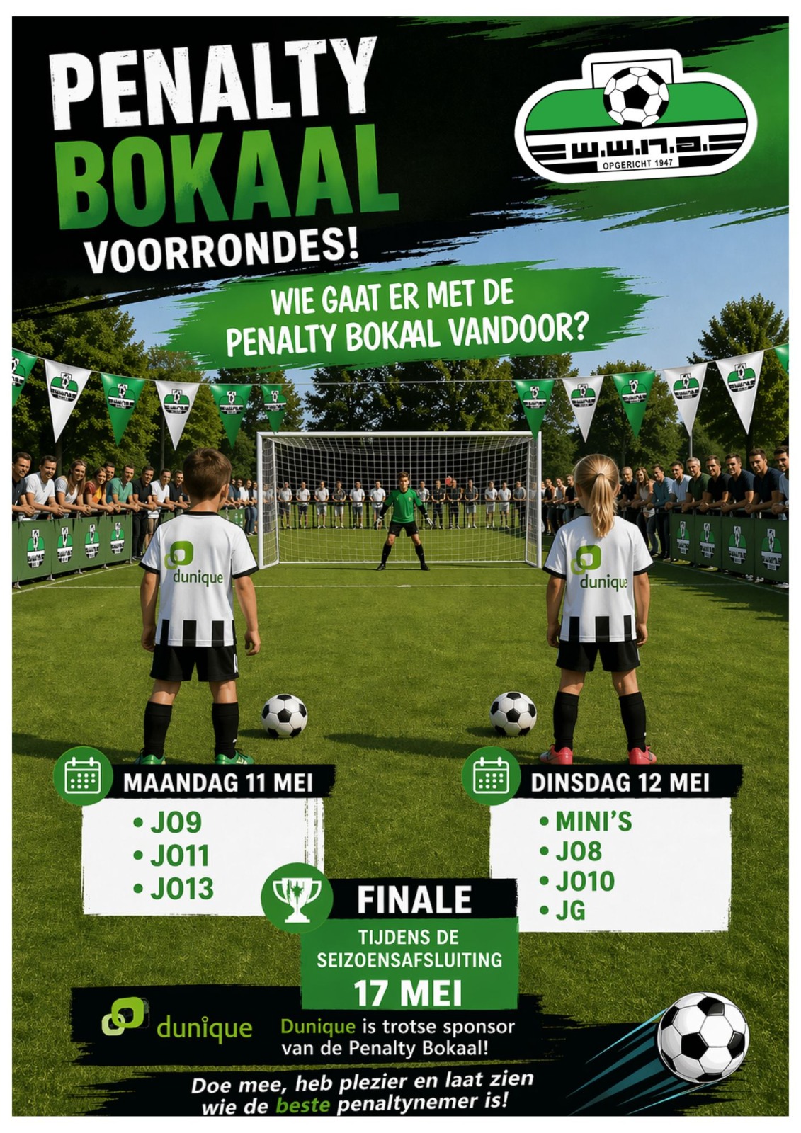 Voorrondes Dunique Penaltybokaal