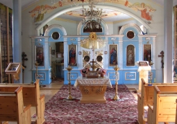 The interior of the church