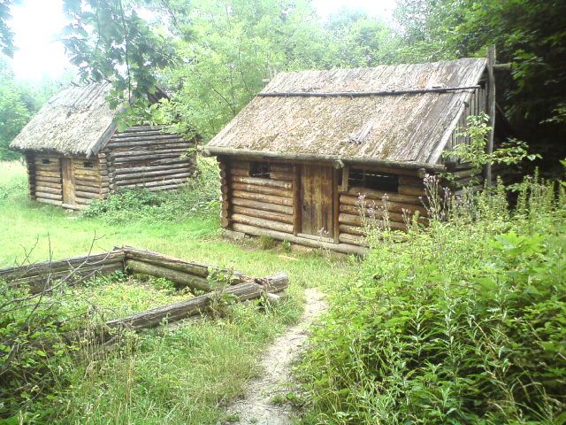 Reconstructed huts