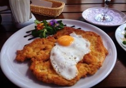 Schnitzel with egg