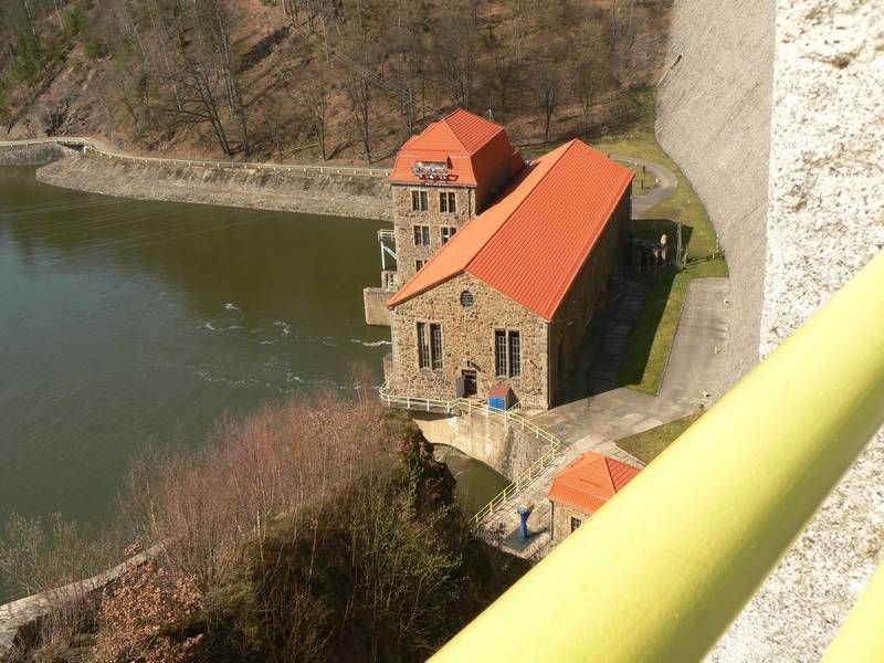 View of the hydroelectric power plant
