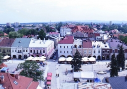 Krosno Market Square from the Belfry Tower