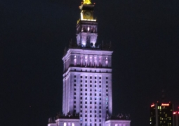 Palace of Culture and Science at night