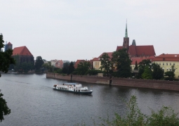 Photo: View of the Odra River from the Polish Hill