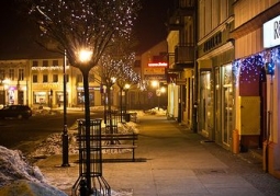 Skierniewice Market at night