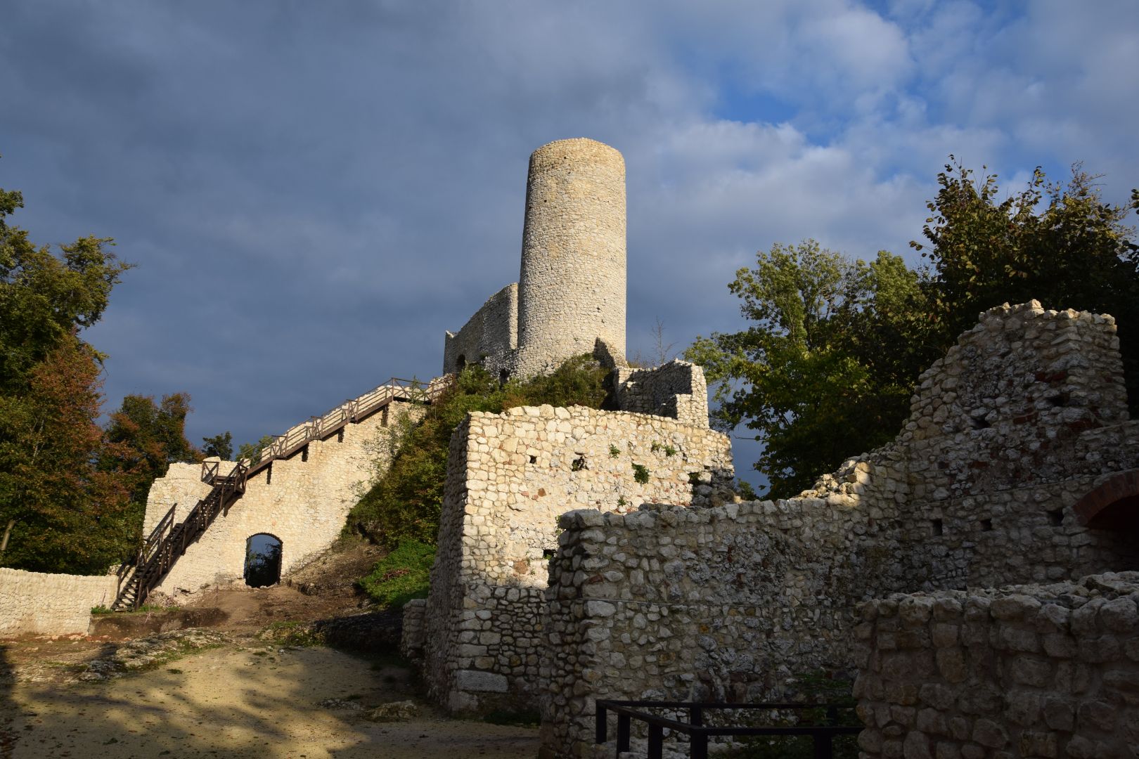 The ruins of the castle in Smolen