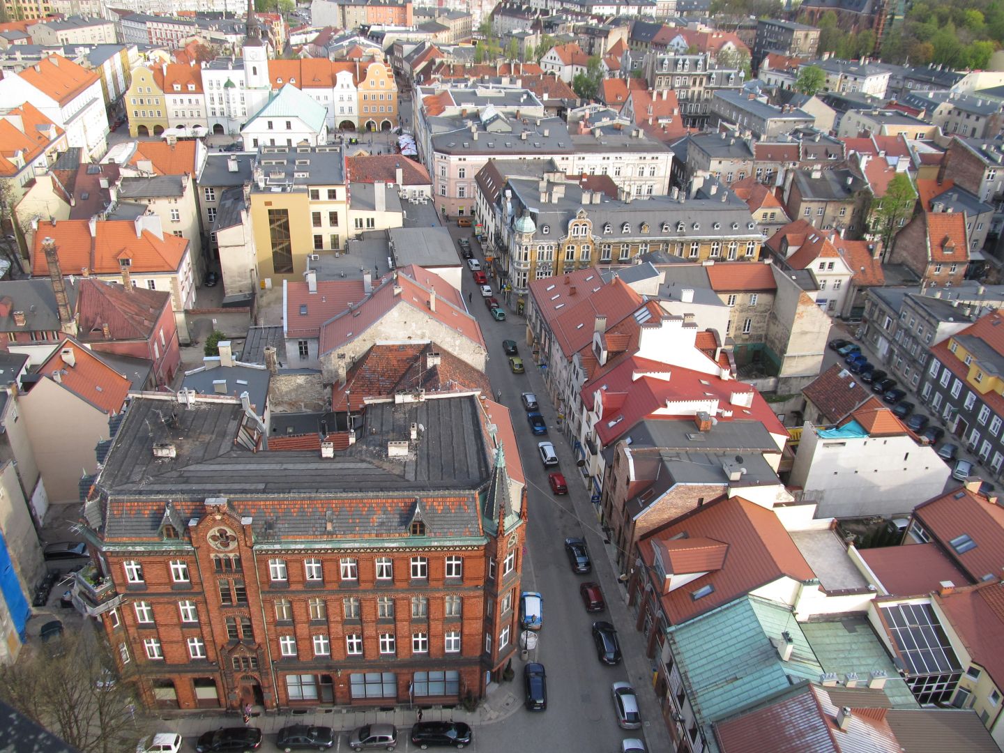 View from the All Saints church tower to the old town