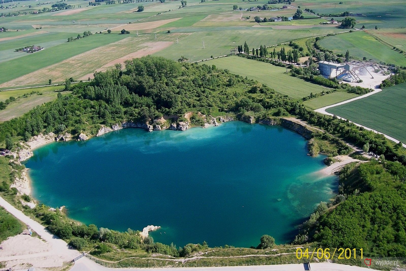 Aerial view of the quarry