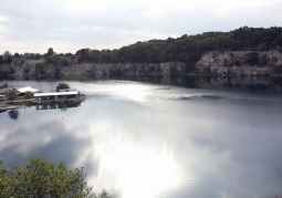 View of the lagoon and base for divers