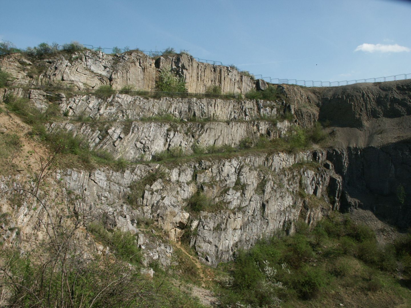 Eastern wall of the rock pillar