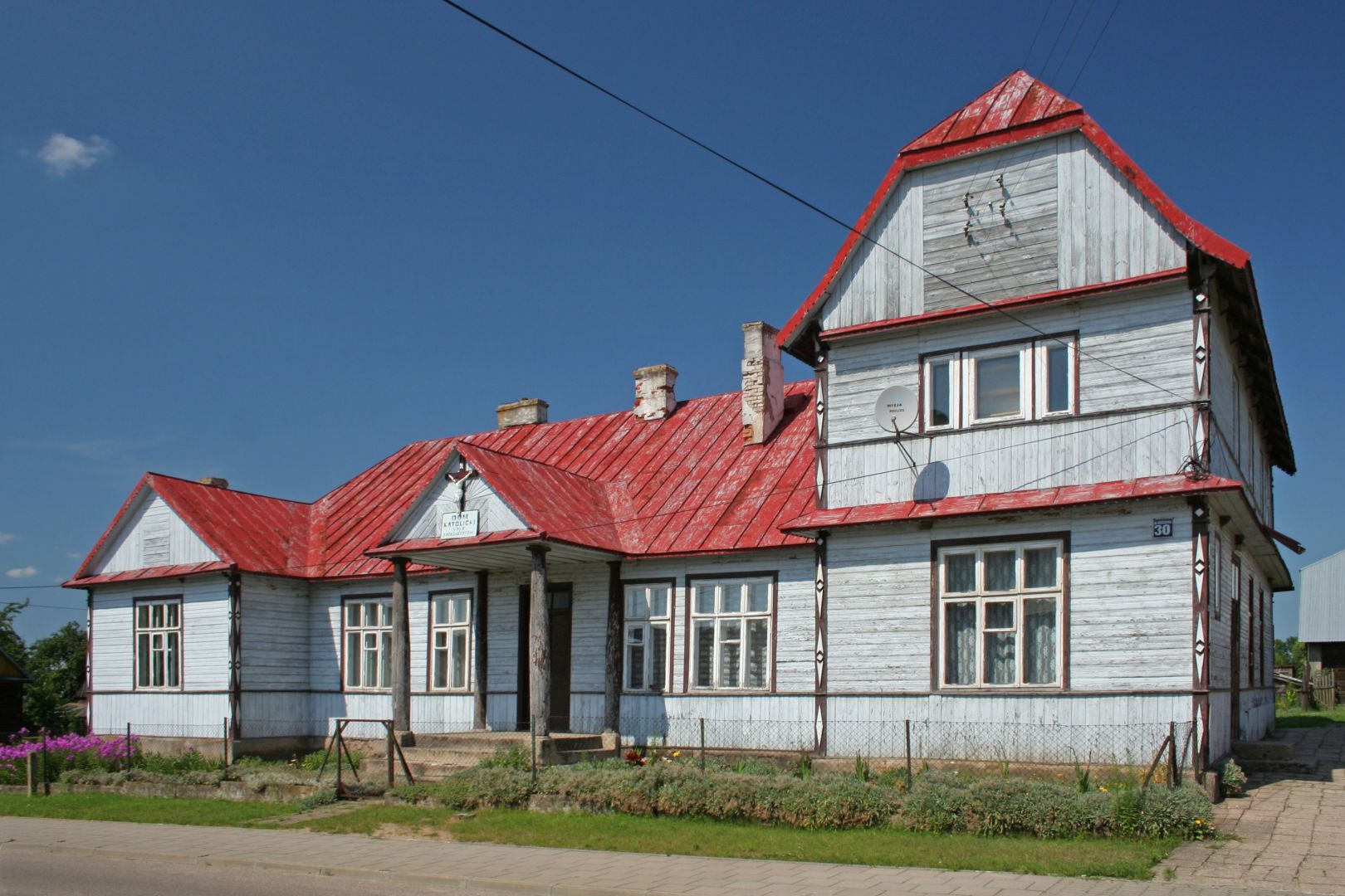 Wooden Catholic house