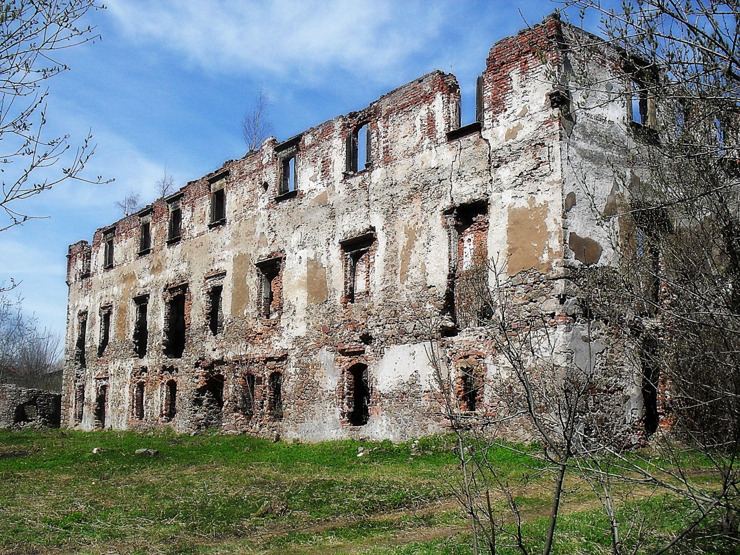 Castle ruins on the Castle Hill