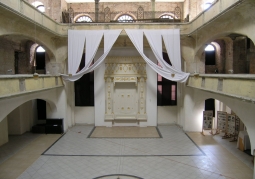 The interior of the synagogue