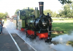 Train leaving the station