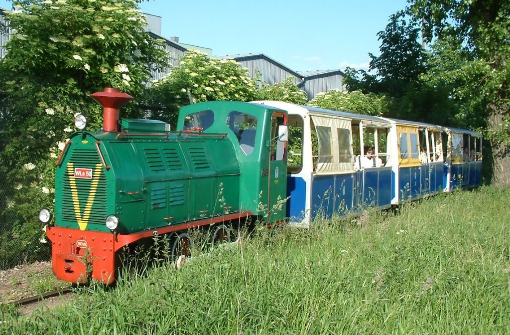 Train pulled by locomotive