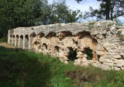 Remains of castle walls