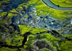 Warta River mouth from the bird's eye view