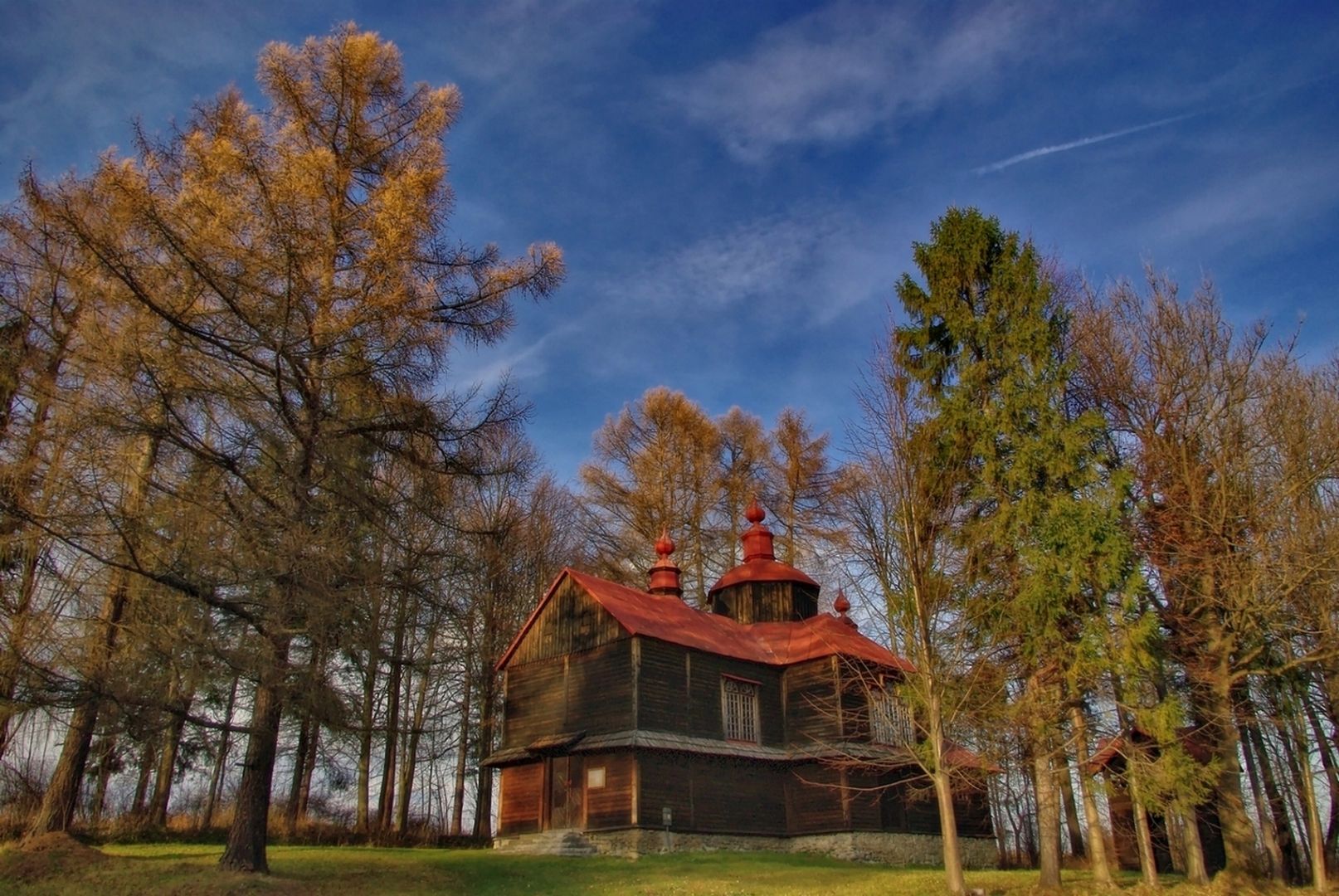 Orthodox church in Moczary, general view