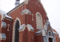 Gothic church facade