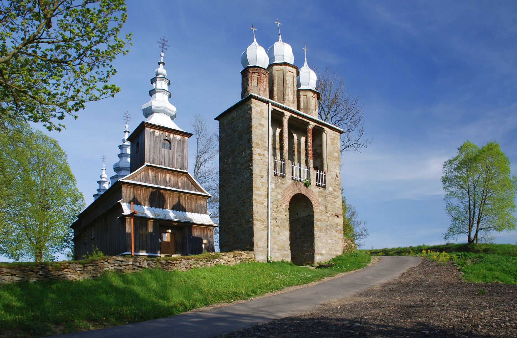 Orthodox church in the gate bell tower