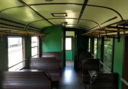 Interior of a historic wagon