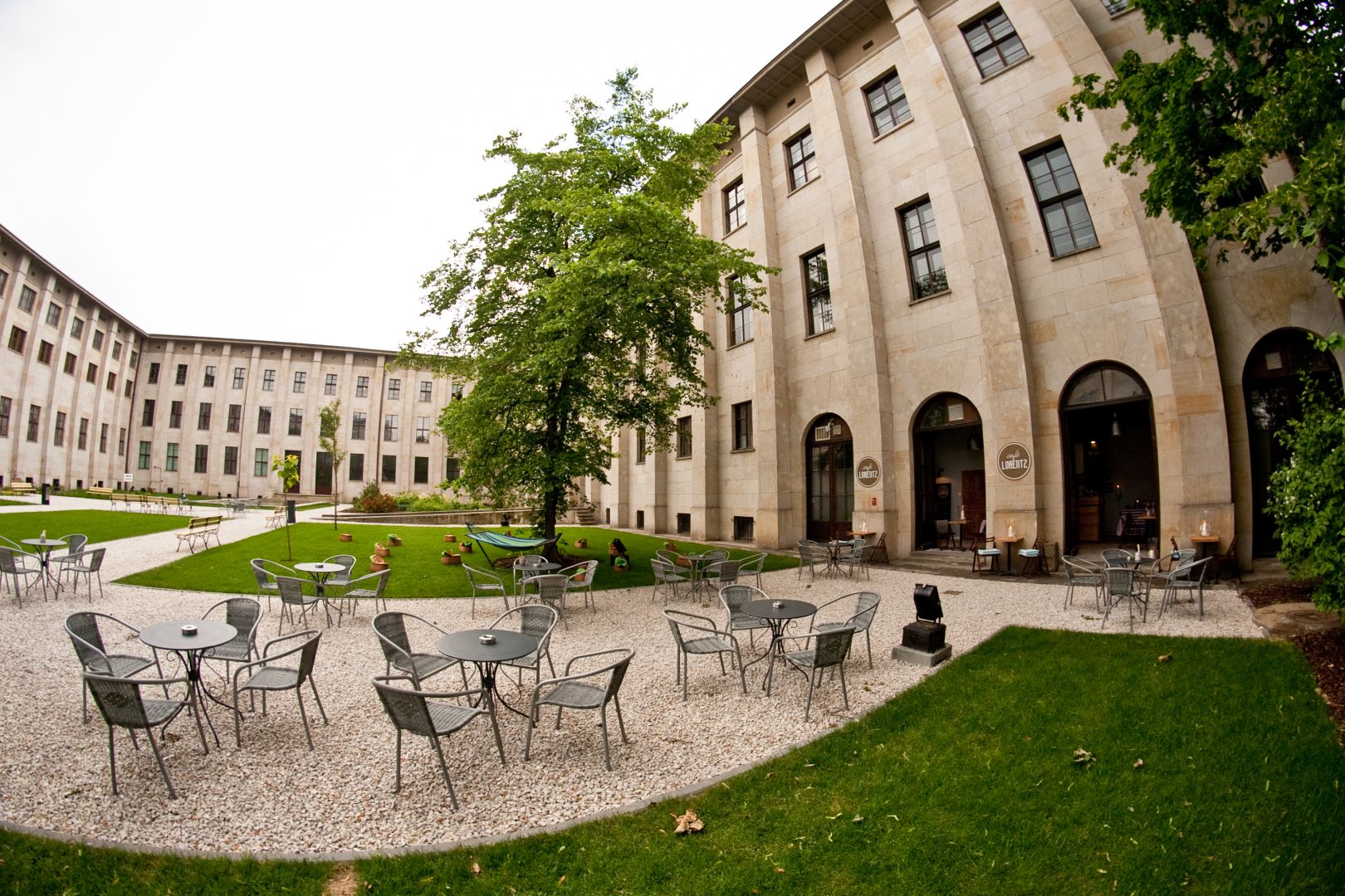 Museum courtyard