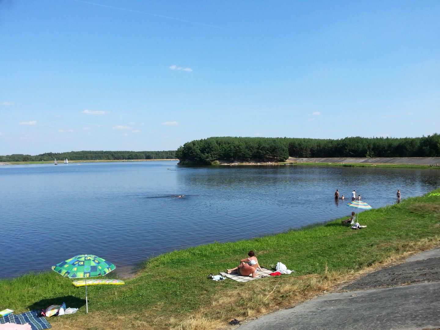 Bathing beach - south side of the lake